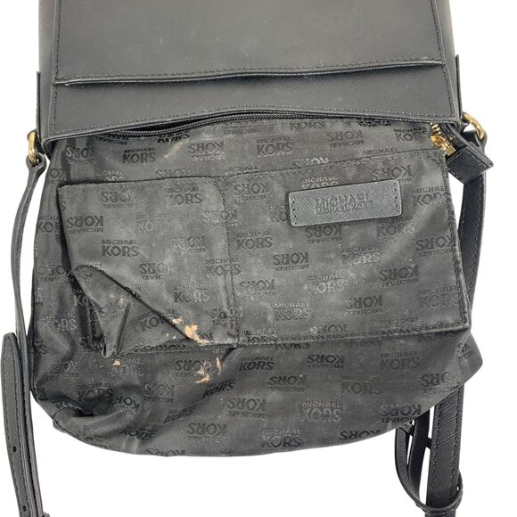 Michael Kors Black Hamilton Traveler Messenger Crossbody w/ Key And Lock - Picture 16 of 16